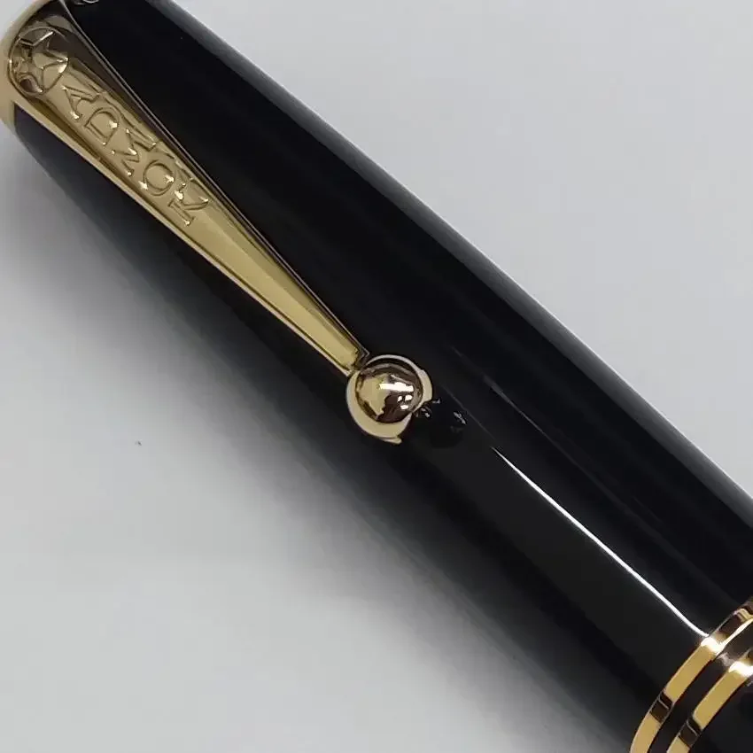 Hot New ADMOK 28 Acrylic Classic Replica Gold Star 28 Fountain Pen No.6 Schmidt Nib Water Piece Button To Ink Writing Gift Pen