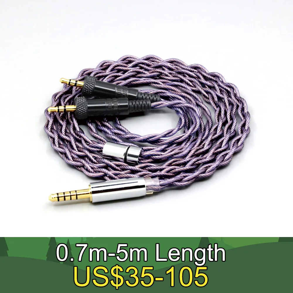 

Type2 1.8mm 140 cores litz 7N OCC Earphone Cable For Sony MDR-Z1R MDR-Z7 MDR-Z7M2 With Screw To Fix 4 core 1.8mm LN007892