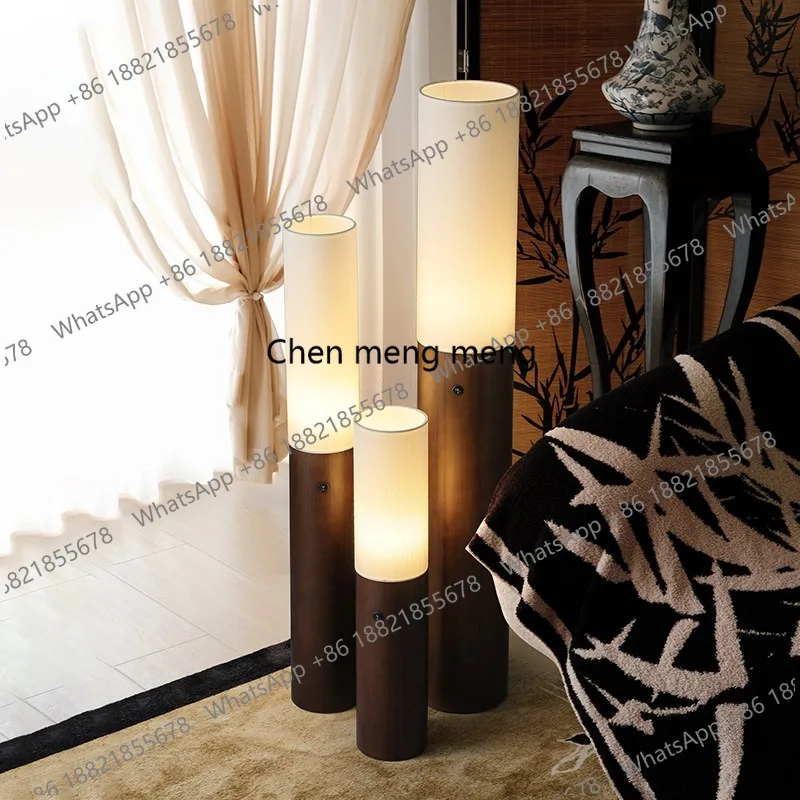 

Декоративная настольная лампа в средневековом стиле для гостиной и спальни, скандинавский простой напольный светильник из массива дерева, теплый свет