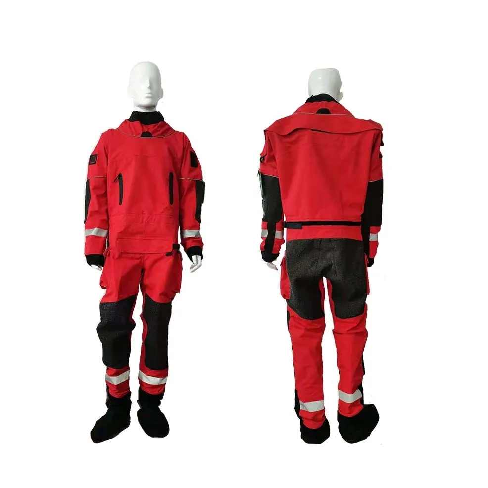 Professional waterproof zipper airtight water rescue diving Drysuit for kayak cold weather