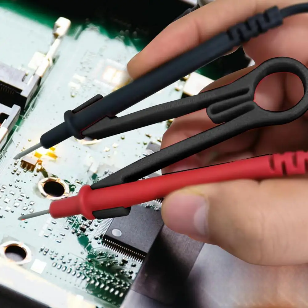 حامل مسبار متعدد مريح متر مجسات كليب لقط أداة اختبار كهربائي إمدادات الطاقة أداة إصلاح يدا واحدة #1