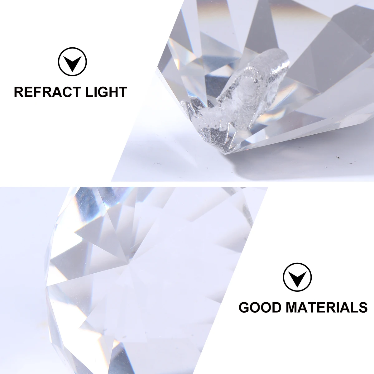 

80mm Crystal Ball Pendant Set Clear Chandelier Crystal Prisms for Window Hanging Wedding Christmas Home Decor DIY Accessories