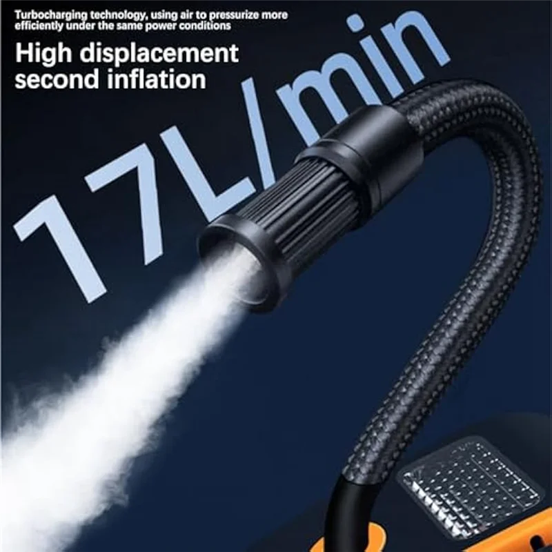 

Интеллектуальный автомобильный насос для шин-портативный цифровой дисплей с освещением, автомобильный насос для шин для транспортных средств, мотоциклов, велосипедов, шариков-ABGL