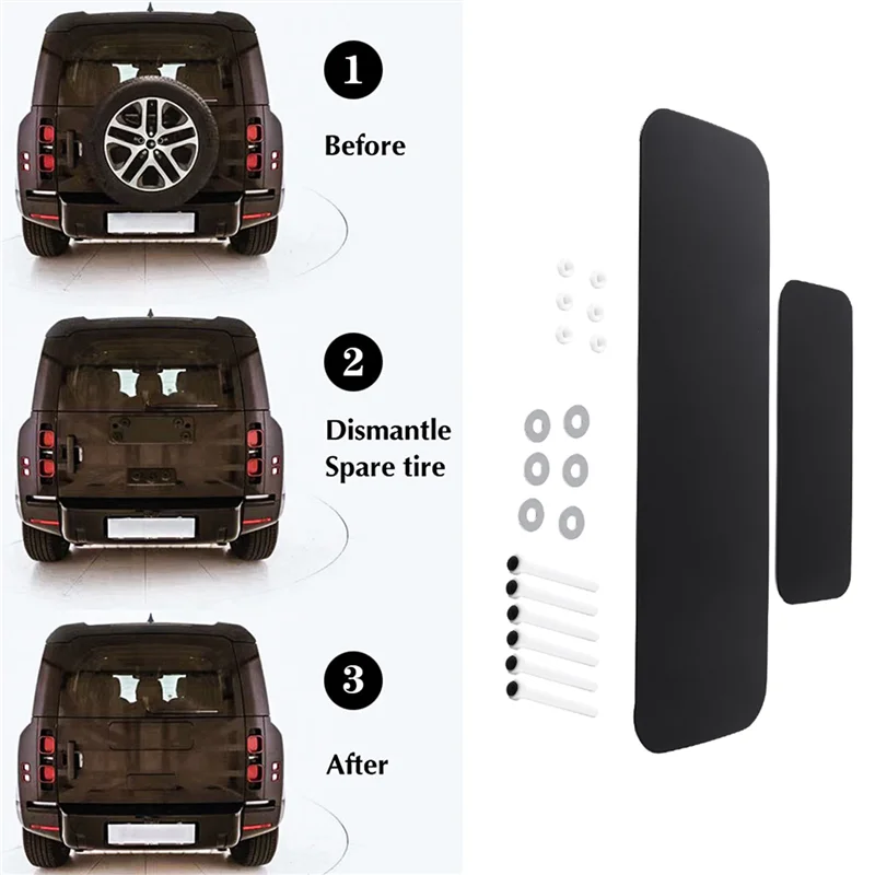

Car Rear Spare Tire Cover Board For Land Rover Defender 90 110 2020-2023 Protective Cover Car Trunk Tailgate Decoration-A54R