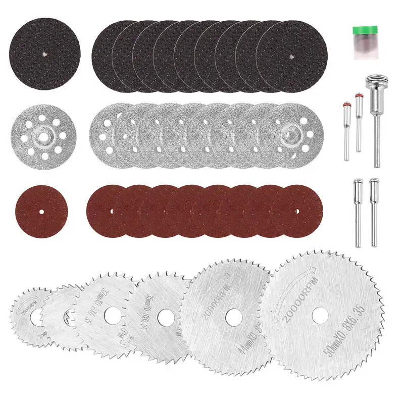 

41Pcs Cutting Wheel Set Rotary Cutting Wheels Tool Kit For Dremel Rrotary Tool Accessories For Resin Metal Wood Stone