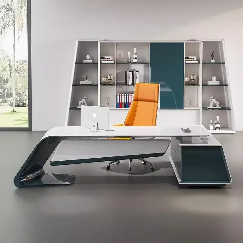 

Современный роскошный стол для босса с краской, компьютерный стол, офисный стол, компьютерные столы, офисная мебель, игровые столы 200 240 280 см