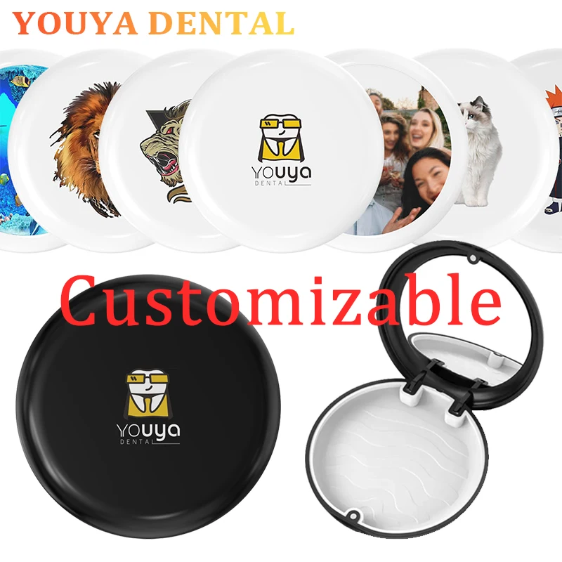 

100 шт. коробок для фиксаторов с индивидуальным логотипом, коробки для брекетов, ортодонтических приборов, коробки для хранения, инструменты для ухода за полостью рта