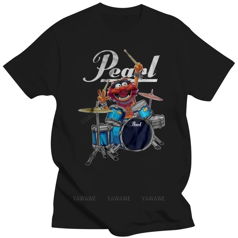 Cotton teeshirt Men Funny T Shirt Fashion tshirt Pearl Drums Women t-shirt brand casual short sleeve for mens summer tshirt