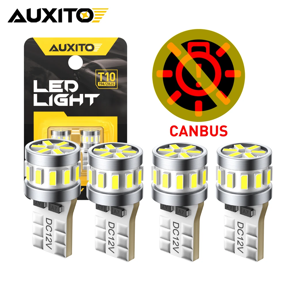 AUXITO LED T10 W5W 194 501 168 2825 LED CANBUS No Error Samochodowe boczne światła postojowe do Hyundai Tucson Santa I10 I30