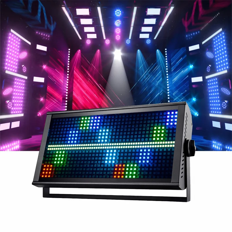 

Wholesale Stage Lights 200W LED Strobe Light RGBW 48+8 Segment Pixel Wash DMX512 Sound Control High CRI 90 Wide Color Temp