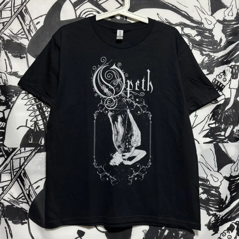 

Progressive Metal Opeth Niche Европейская и американская мужская и женская хлопковая футболка с короткими рукавами и принтом рок-группы