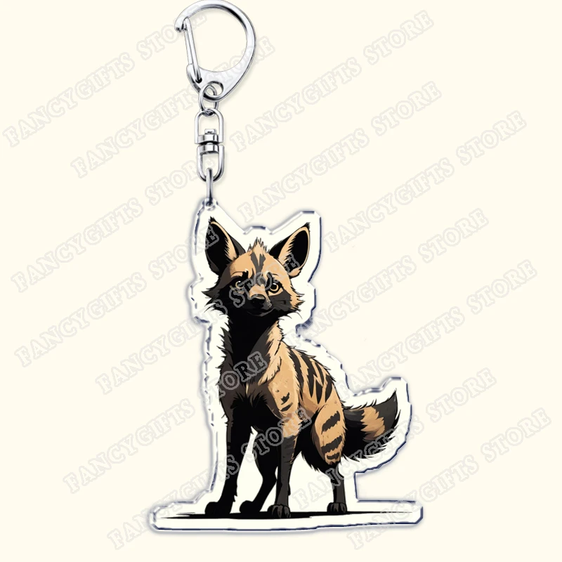 سلاسل المفاتيح Aardwolf اللطيفة لحقيبة الملحقات ستبدأ التحدث عن هدايا Hyenas Keyrings لمحبي المجوهرات