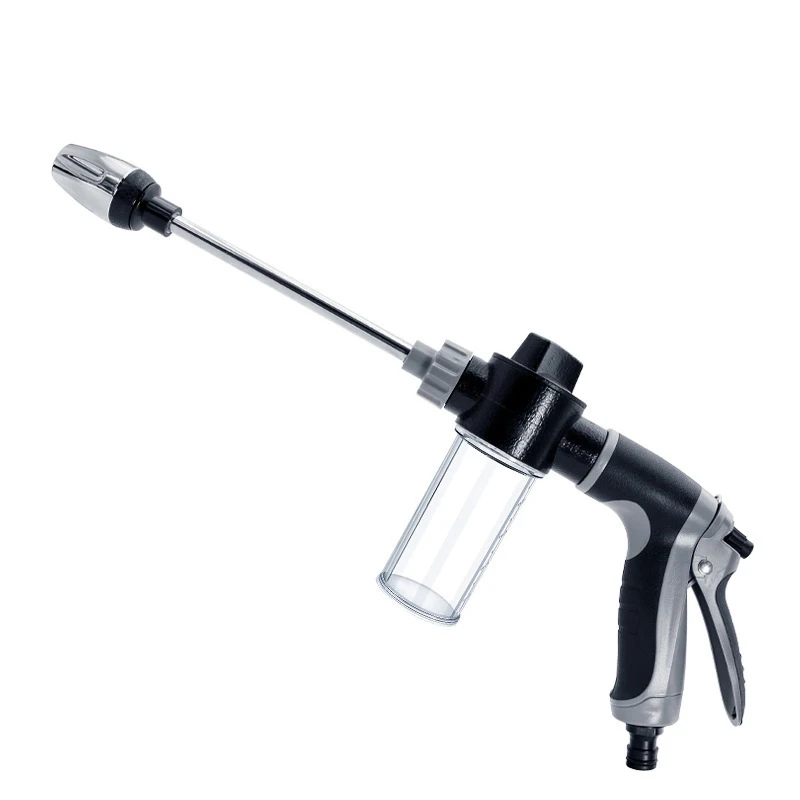 Hochdruck-Wasserpistole, verstellbar, lange Stange, Reinigung, Autowaschmaschine, Gartenbewässerung, Schlauchdüse, Sprinkler, Schaum, Wasserpistole