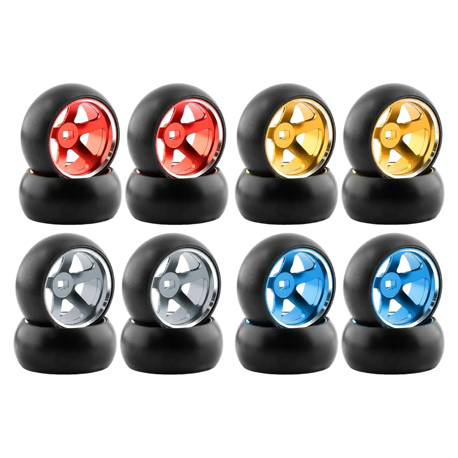 4 Piezas de Llantas y Neumáticos para Coche RC, Repuestos para Coche de Control Remoto, Llantas y Neumáticos para Wltoys K969 K989 P929, Accesorios para Coche