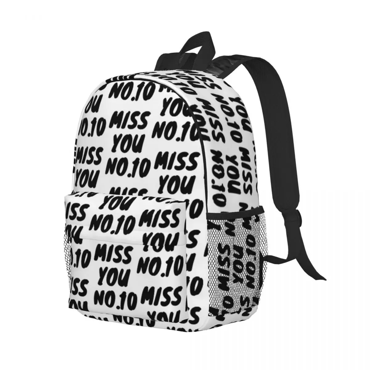 Miss You-Sac à dos pour ordinateur portable, sac de voyage pour ordinateur portable, sac à dos universitaire étanche, haute capacité, 15 pouces, No.10 Messi, nouvelle mode