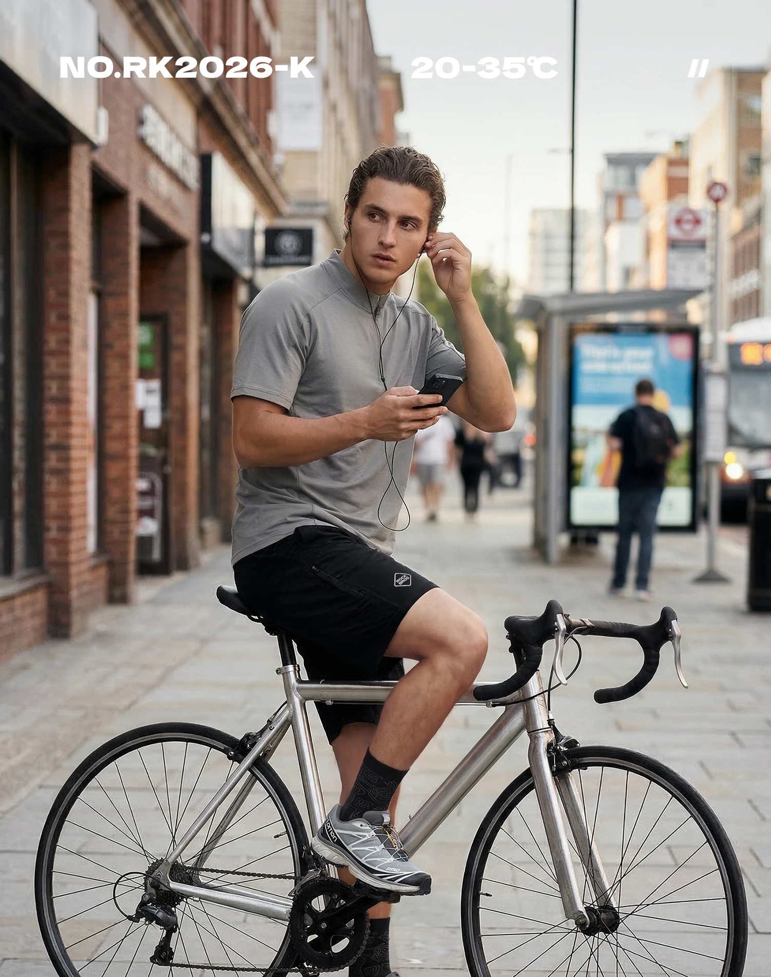 cycling shorts front view