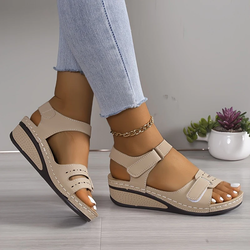 2024 Women Sandals Summer Shoes Open Toe Shoes Woman Plus Size Women Shoe Wedge Sandals Women Ladies Party Female Footwear image 5