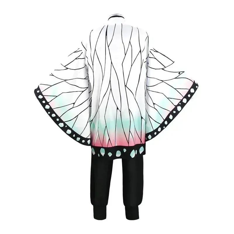 Kochou Shinobu 코스프레 의상 애니메이션 Shinobu 가발 하오리 유니폼 여성 어린이 할로윈 의류