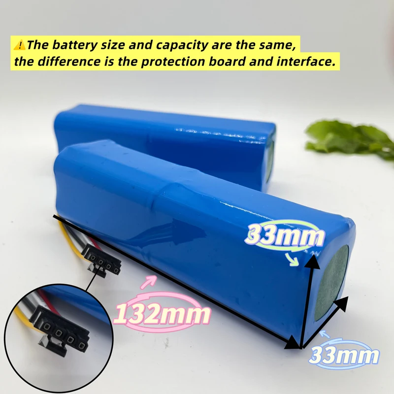 Bateria de íon de lítio de alta capacidade para Xiaomi, compatível com Lydsto R1, Viomi S9, Eve Plus, Neabot Q11, ROEMO SYB2 - Substituição OEM de longa duração