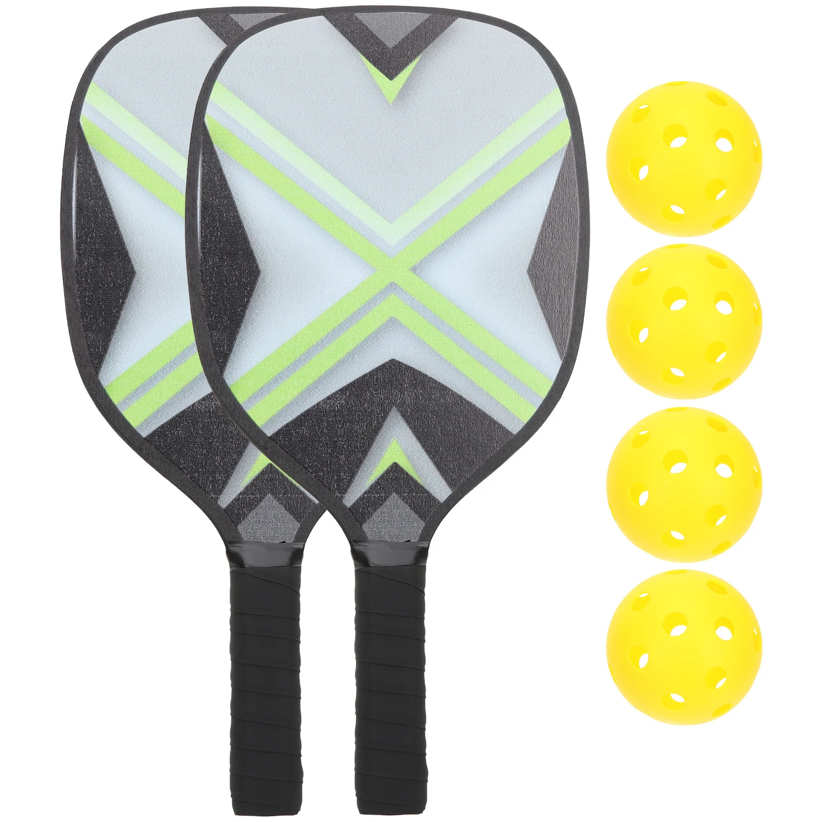 

1 set 1 Set Pickleball Paddles Rackets Balls Outdoor Indoor Sports Game For Kids Adults Lightweight Sturdy Abs Handle Portable