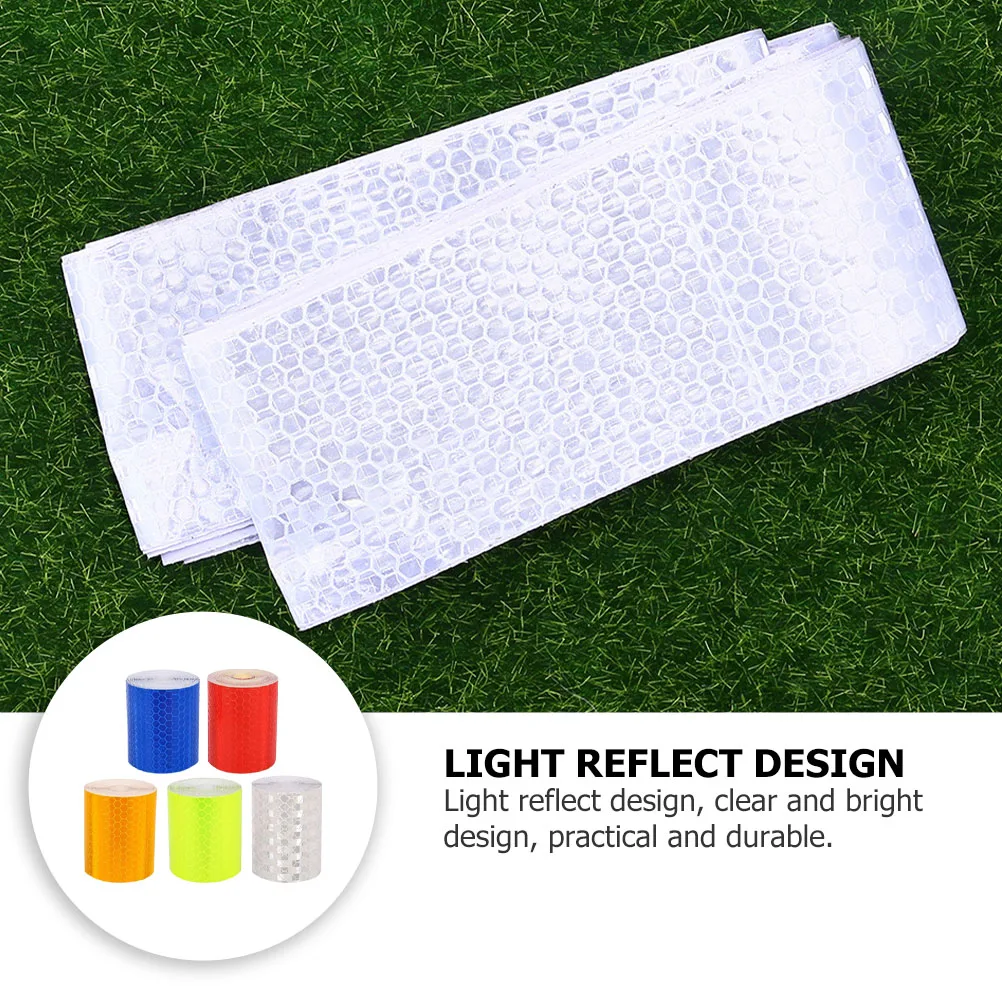 Reflective Stickers 5 Rolls Car Strip Tape Warning Reflection Bike Auto Practical No Residue Security