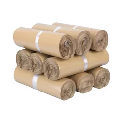 50Pcs Coffee Courier Bag Product Packaging Bags Waterproof Self Adhesive Seal Pouch Mailing Bags Plastic Transport Bag