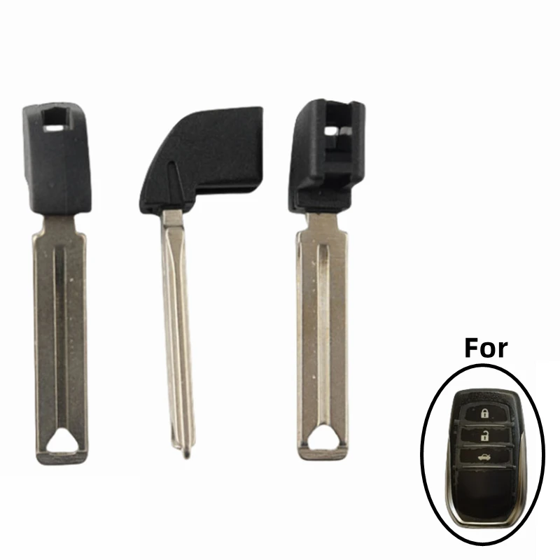 

FLYBETTTER OEM 10Pcs Blank Uncut Replace Emergency Smart Remote Key Blade Insert For Toyota Prado Highlander RAV4 Camry