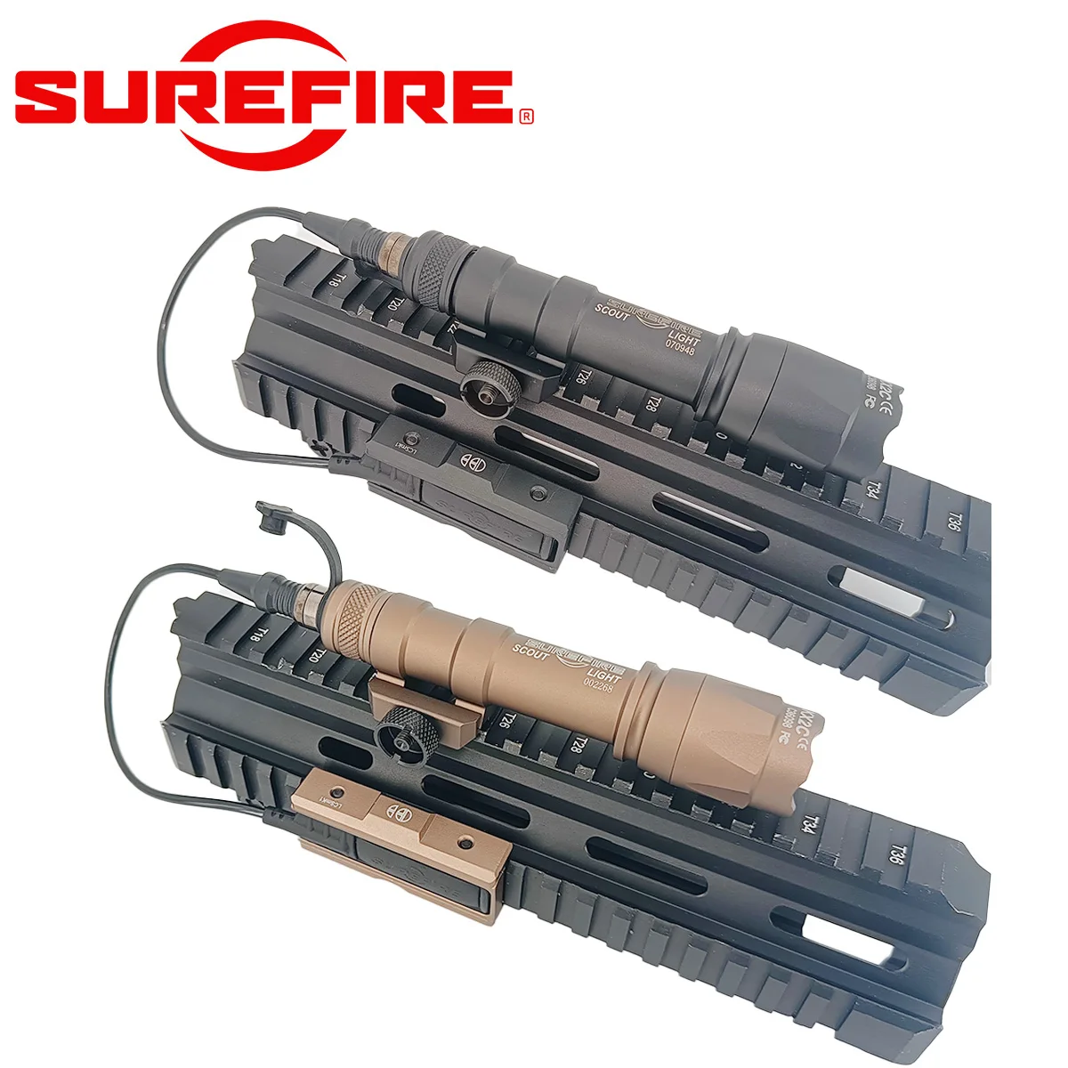 Surefire M600C M300A Flashlight With ST07 Remote Switch Mount BaseTactical Airsoft Hunting Light Fit 20MM Rail Scout Light