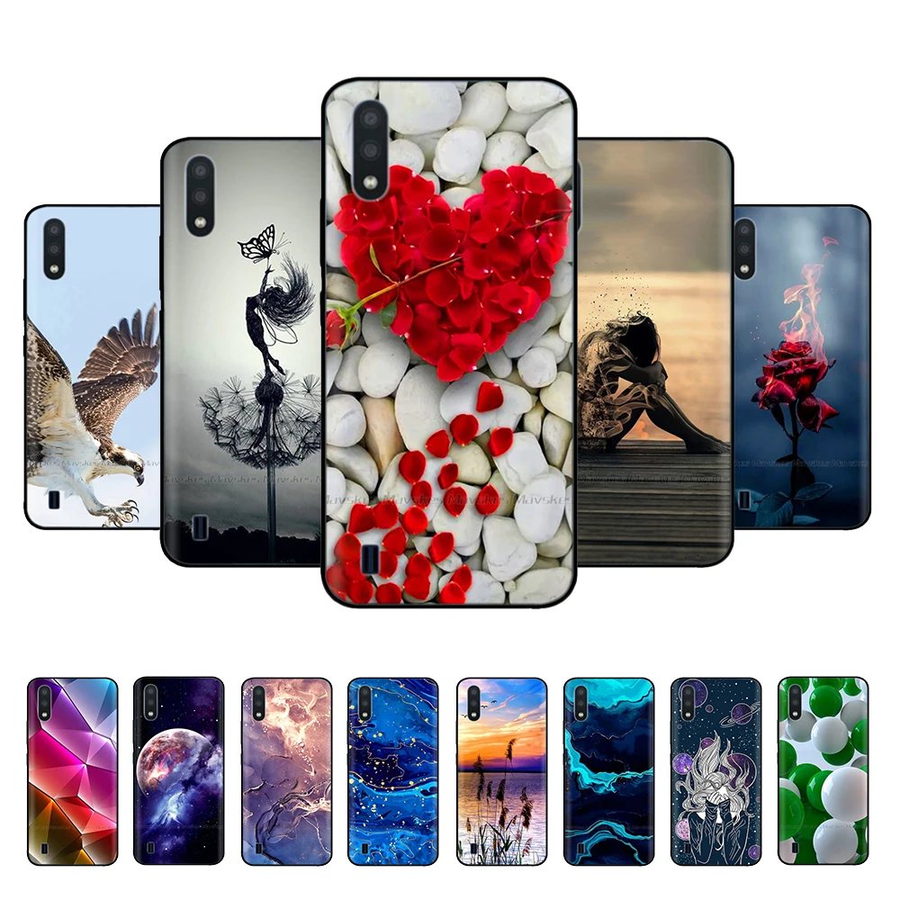 Чехол силиконовый для Samsung galaxy A01, Бампер для Samsung M01 Core M 01 galaxyA01 Core A 01 A015F A015, чехол для телефона