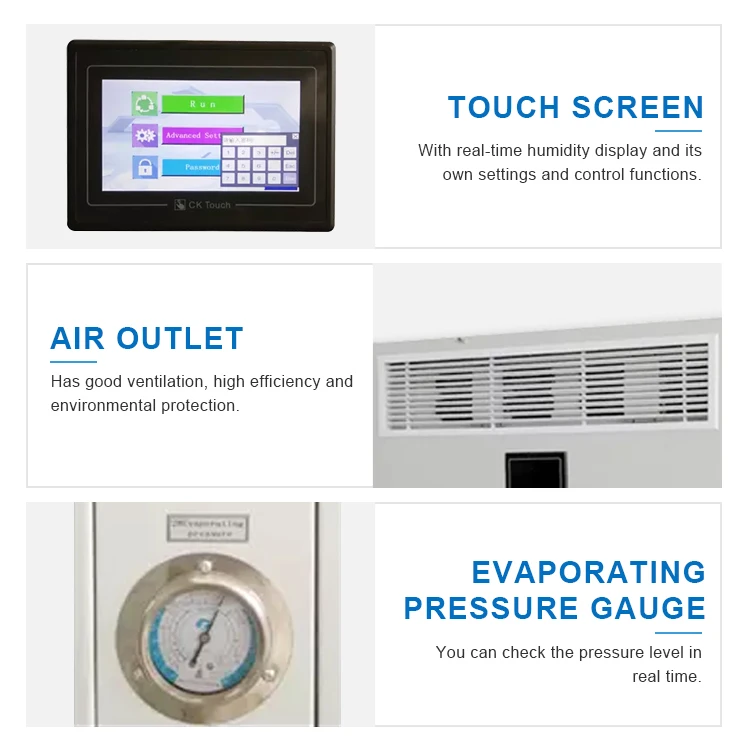 Deumidificatore industriale con sistema diviso da 20 kg/h, temperatura di raffreddamento e riscaldamento, essiccazione dell'aria, per uso in piscina