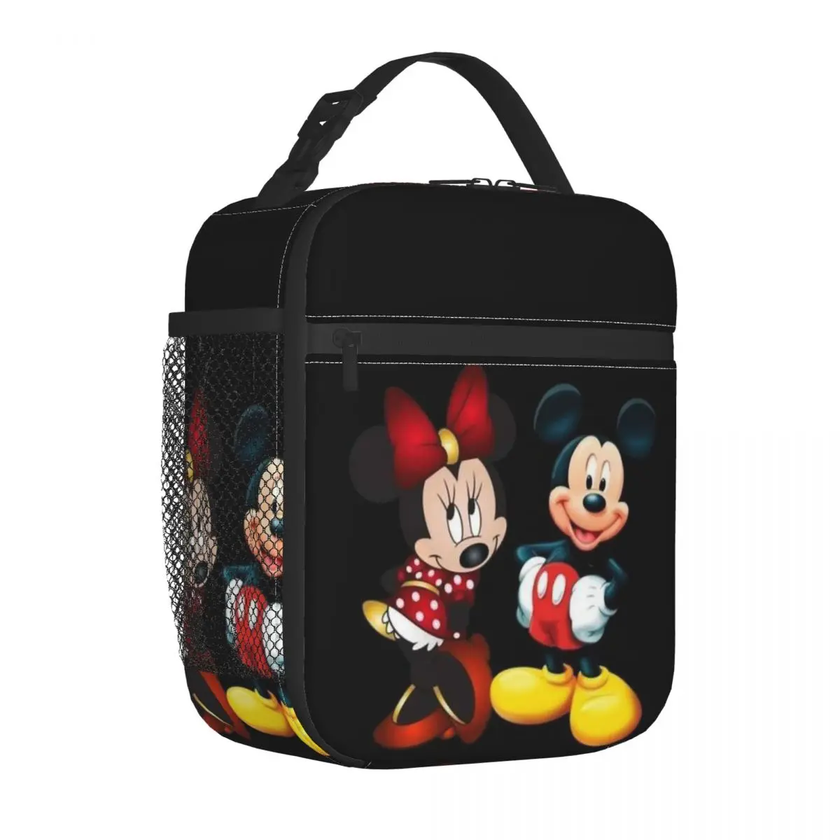 Borsa per il pranzo isolata Minnie personalizzata topolino per le donne borsa termica per il pranzo per alimenti borsa per il pranzo portatile della