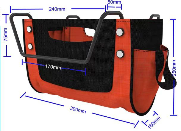 2025Ladder Hanging Convenient Tool Storage Bag Maintenance Worker Convenient and Practical Storage Tool Bag