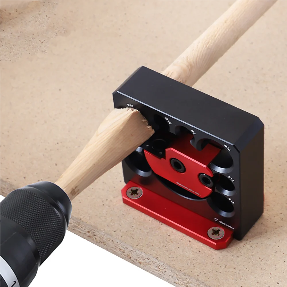 

Adjustable Dowel Maker Jig 8-20mm with Carbide Blades Professional Woodworking Tool for Electric Drill Milling Round Rod Making