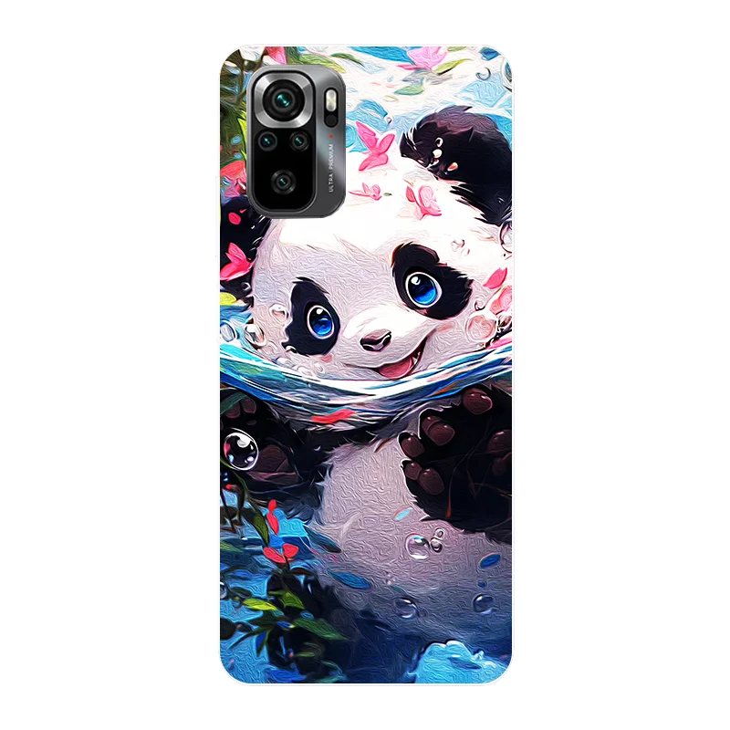 Case For Xiaomi Poco M5S Cute Panda Shockproof Silicone Cover For Poco M5S M 5S Bumper PocoM5S Coque Fundas