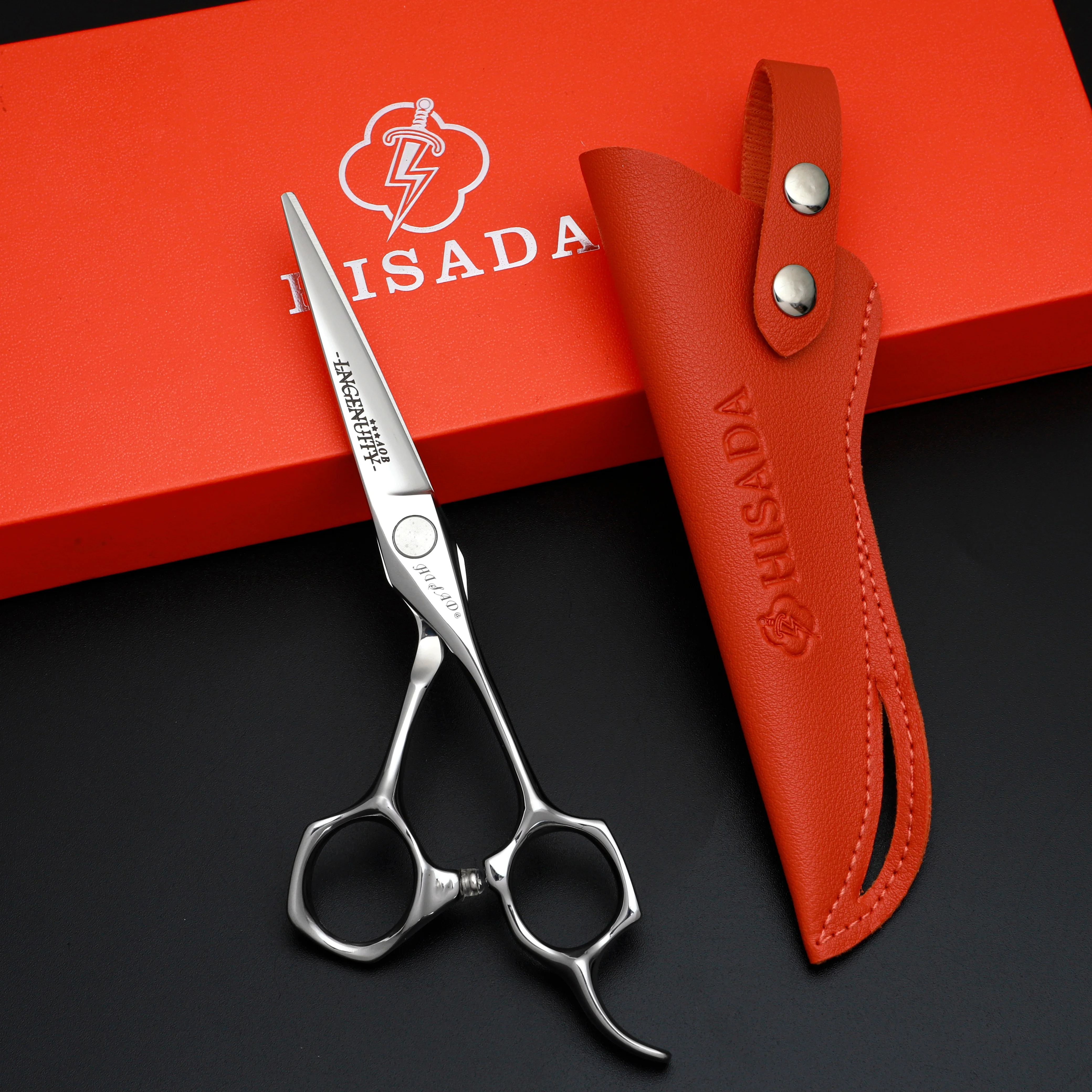 

New scissors Hisada Barber Shop barber scissors Professional hair scissors 5.5 inch 6.0 inch Wet hair scissors high-end scissors