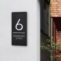 3D acrylic personalized laser cutting digital House Number customized residential street number plate modern home outdoor