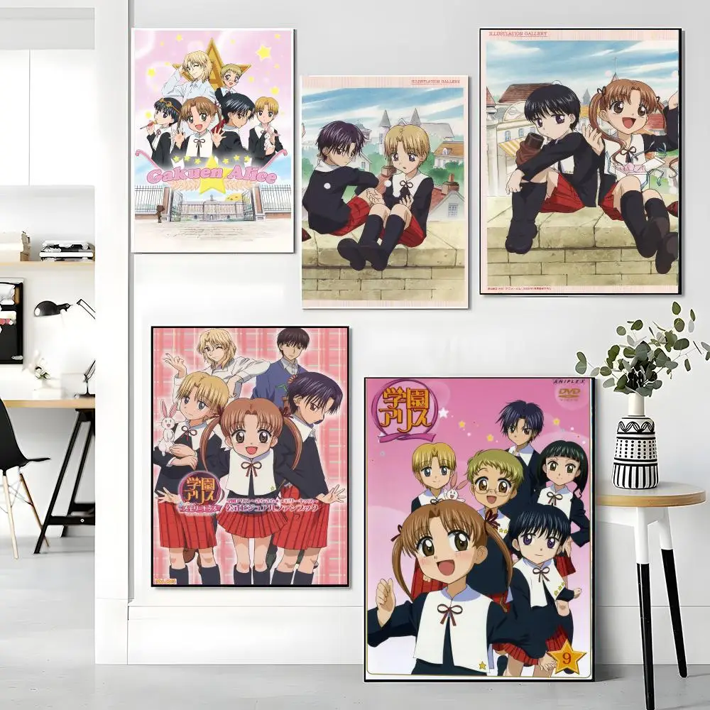 anime G-Gakuen Alice-E Painting Calligraphy Artwork for Living Room Bedroom Office Home Decor