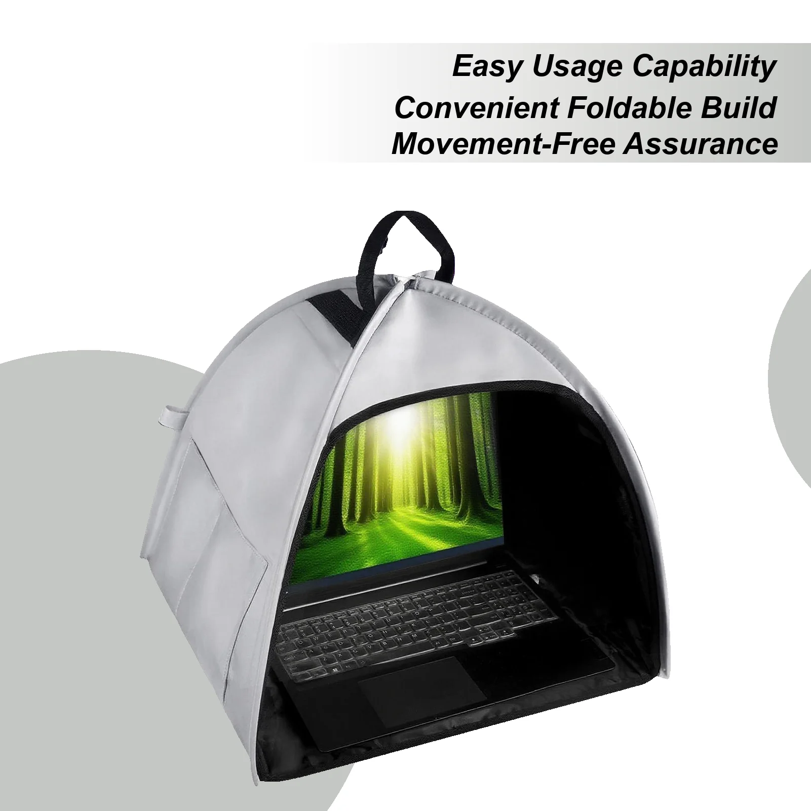 Outdoor Laptop Sun Shade Computer Shade For Working Outside Portable Computer Sunshade Hood Privacy Shield Cover For Working