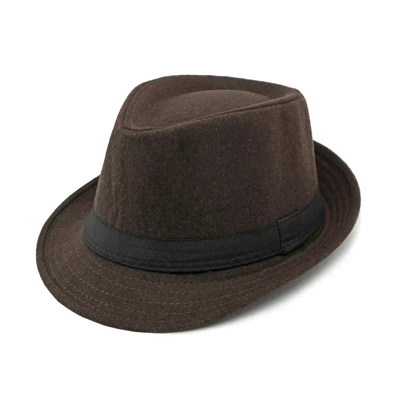 2025 Summer Unisex Classic Gatsby Style Straw Fedora Bucket Top Bowler Hats for Elegant Wedding Party Church Stage Black