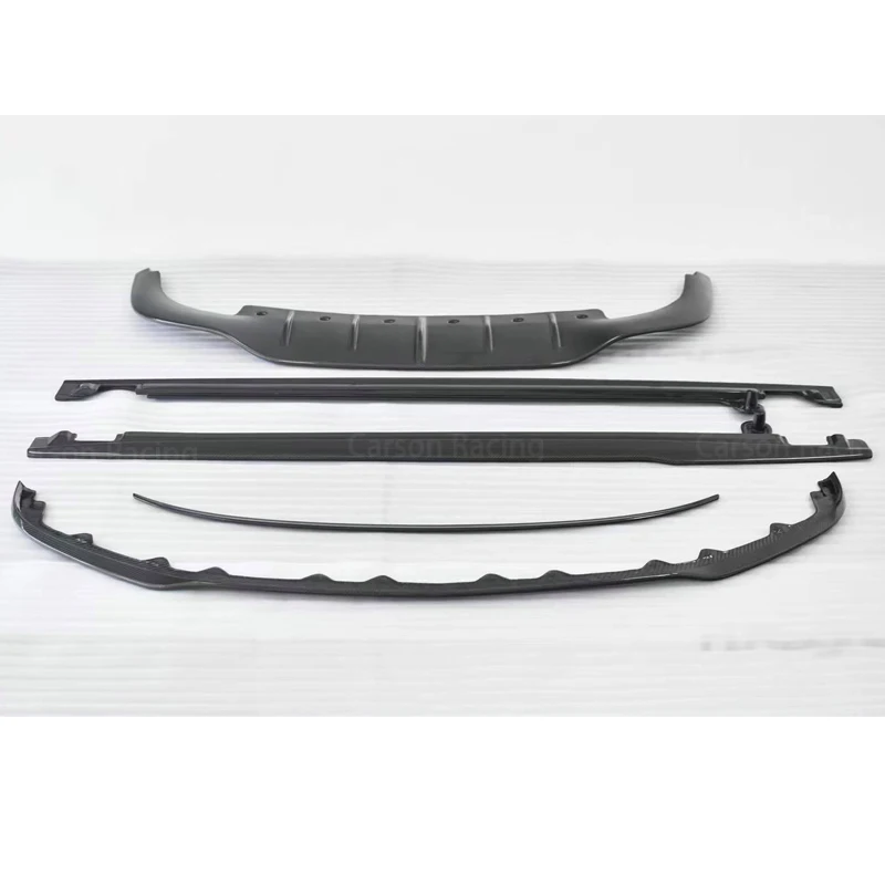 

For Bentley Continental GT 18+ W12 Style Carbon Fiber Body Kit Front Bumper Lip Side Skirts Diffuser Spoiler Body Kit