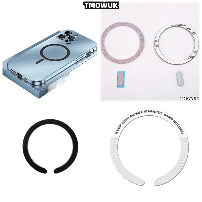 

For Vivo Y81 Y91 Y93 Y20 Y21 Y22 Y51 Y53 Y71 Y78 S T I 5G For Magsafe - Wireless Charging Ring Sticker - Precision - Cut Metal P