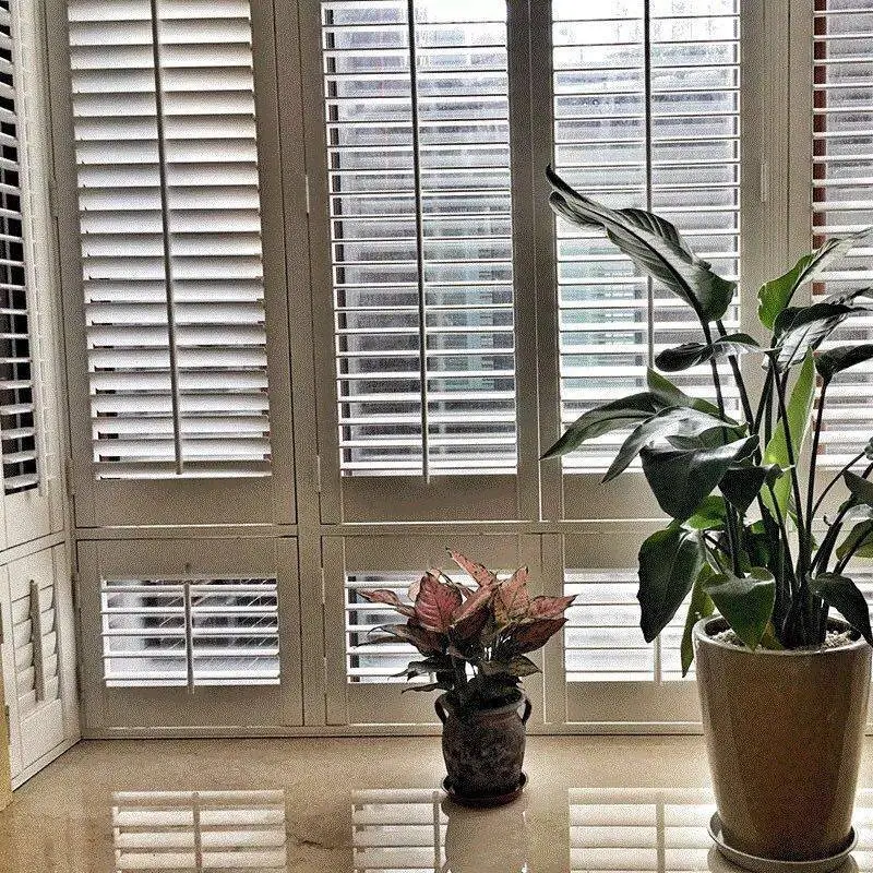 

Solid wood shutter doors and windows, movable shutter doors, living room, balcony, partition doors, wooden breathable windows