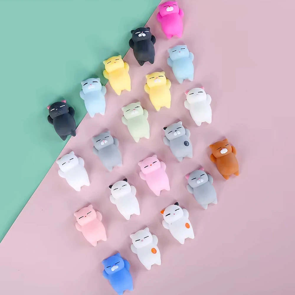 Nette Haustier Katze Stressabbau Rebound Spielzeug Weiche Nette Kleine Tier Prise Ball Kinder Erwachsene Geschenk stressabbau spielzeug