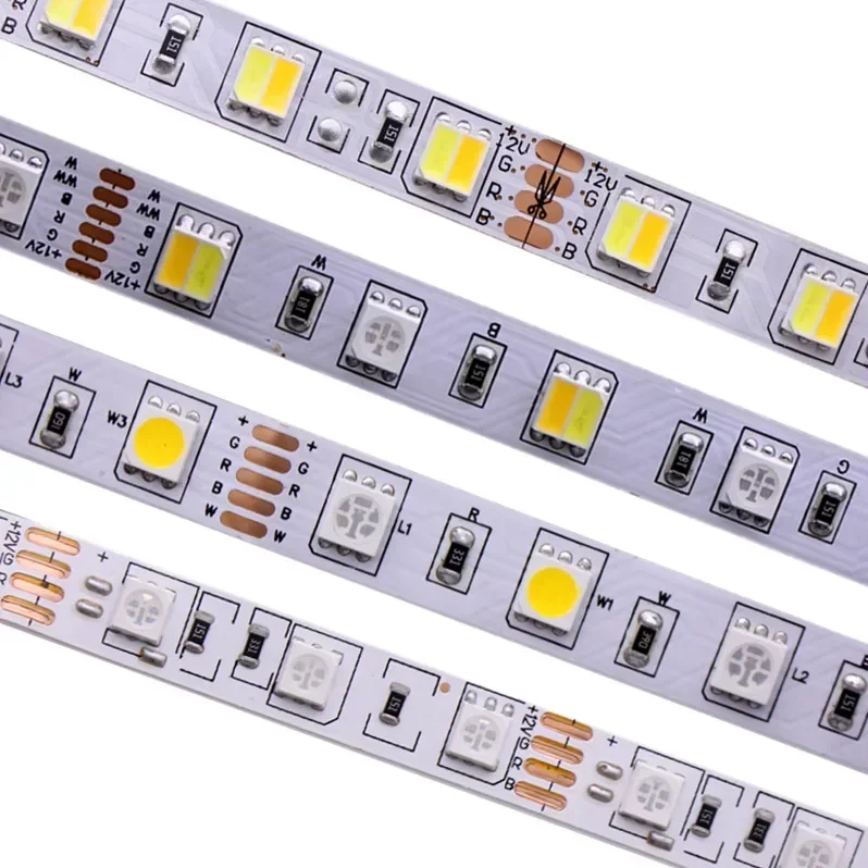 5M 300LED DC 12V 24V CCT RGBCCT  RGBW RGBWW WHITE WARM WHITE NW Fita LED Light Strips Flexible SMD 5050 RGB LED Strip