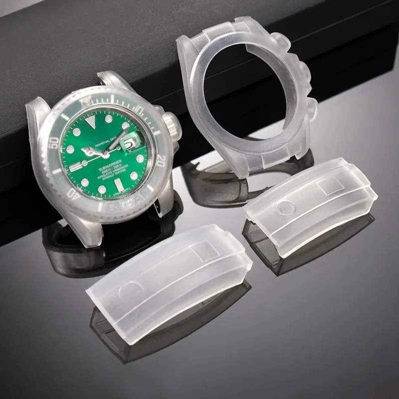 Watch Protective Case Transparent Scratch-proof Waterproof Silicone Protactive Film for Rolex Water Ghost DayTona 40mmWatch Case