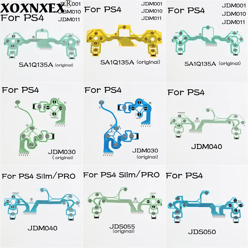 

Гибкий кабель с проводящей пленкой для контроллера PS4, высококачественный запасная часть для джойстика PS4, JDM-010 011 JDM-030 JDM-040 JDS-055