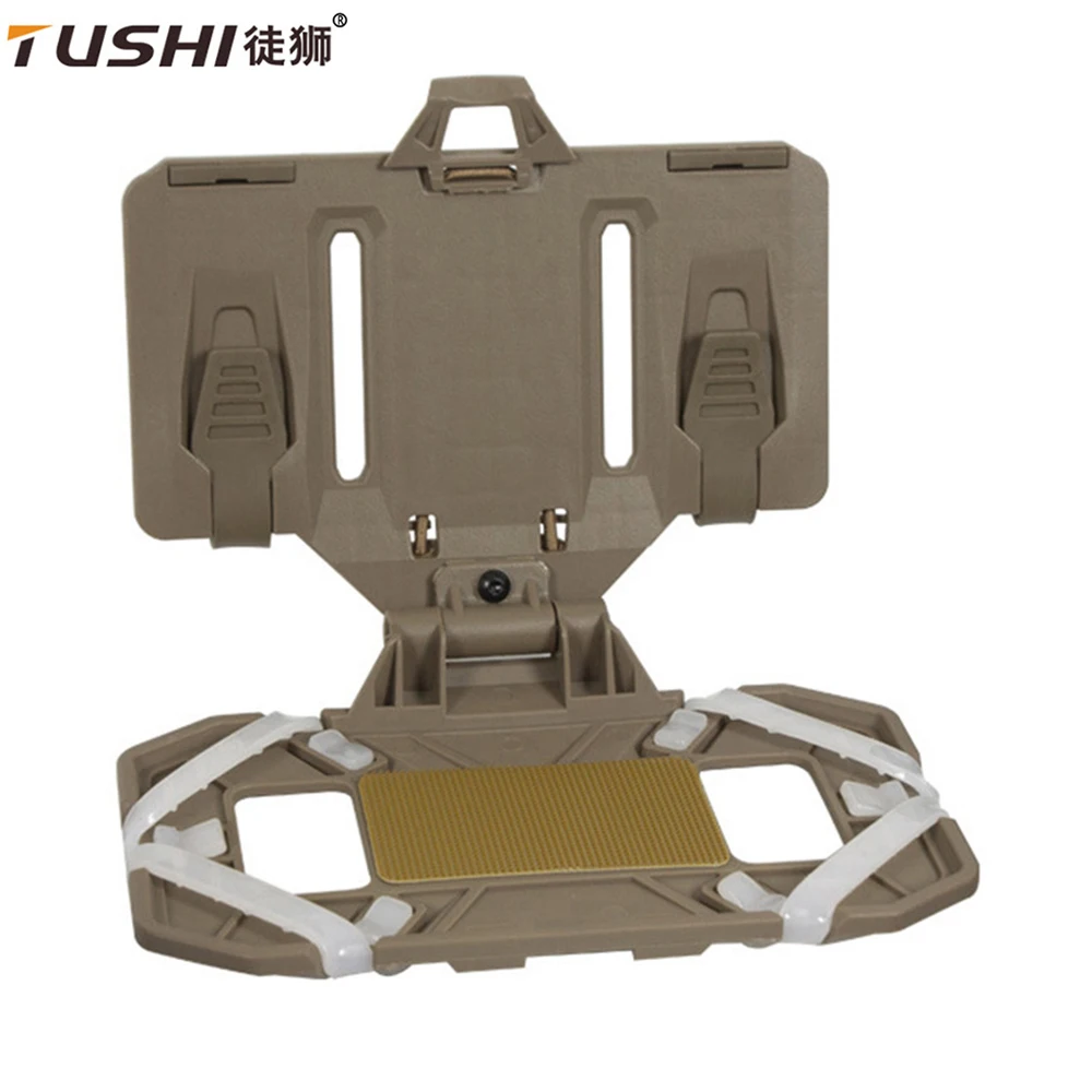 New Tactical MOLLE Folding Navigation Board Airsoft Map Case Mobile Phone Holder Vest Chest Fixed Strap for Airsoft Accessories