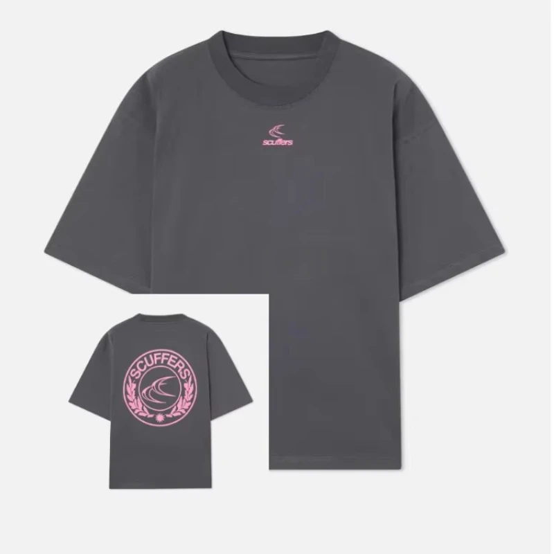 

2025 Summer Scuffers Trend Brand T Shirt Men's Classic Print Casual Fashion Cotton Short Sleeves Men Unisex Streetwear Top Tee
