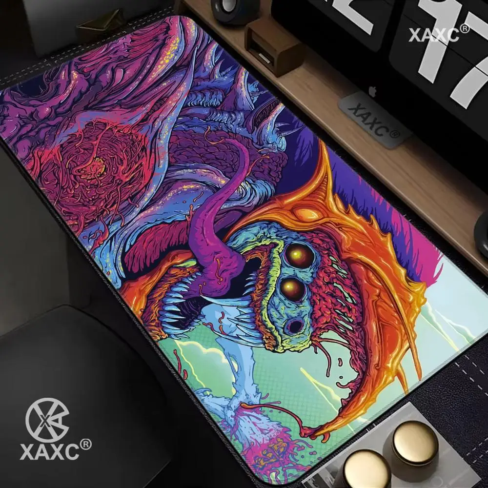 

Hyper Beast Csgo XAXC Mouse Pad large keyboard mouse desk pad non-slip rubber gaming mouse pad laptop mouse carpet