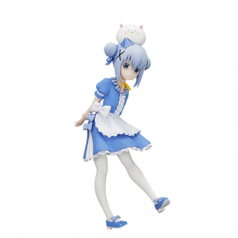 

Is the Order a Rabbit FuRyu Kafuu Chino American restaurant style Original genuine PVC Action Figure Anime Figure Model Toys